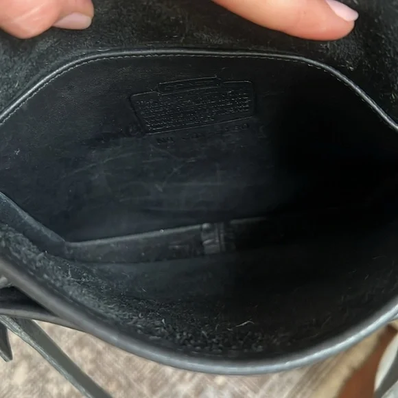 Vintage 90s COACH Station Bag 5130 Black Made in USA EUC - Picture 7 of 12